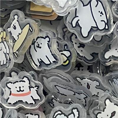 Mô Hình Cún Con Bằng acrylic 2cm Dùng Trang Trí diy