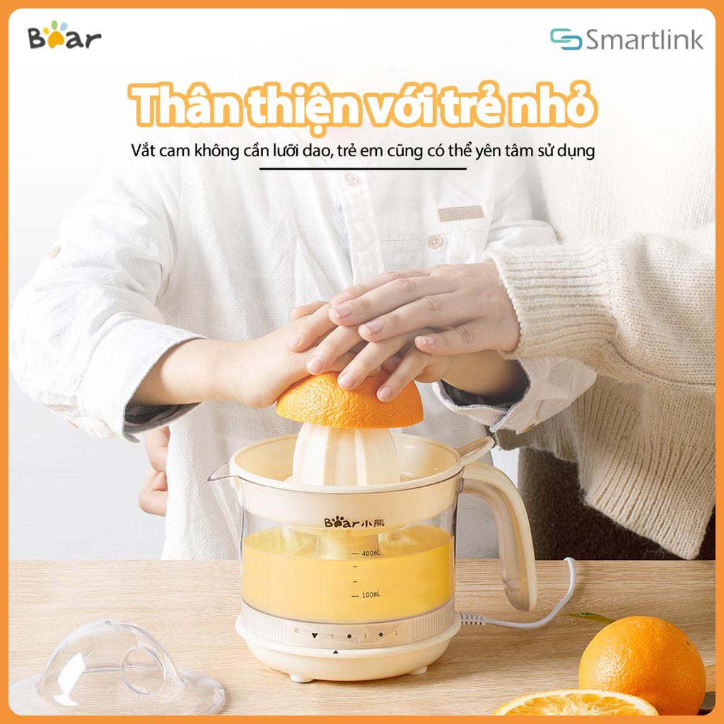 Máy vắt cam cho gia đình tự động tiết kiệm thời gian hai chiều Bear CZJ-A04B1 - Hàng Chính Hãng - Bảo Hành 18 Tháng
