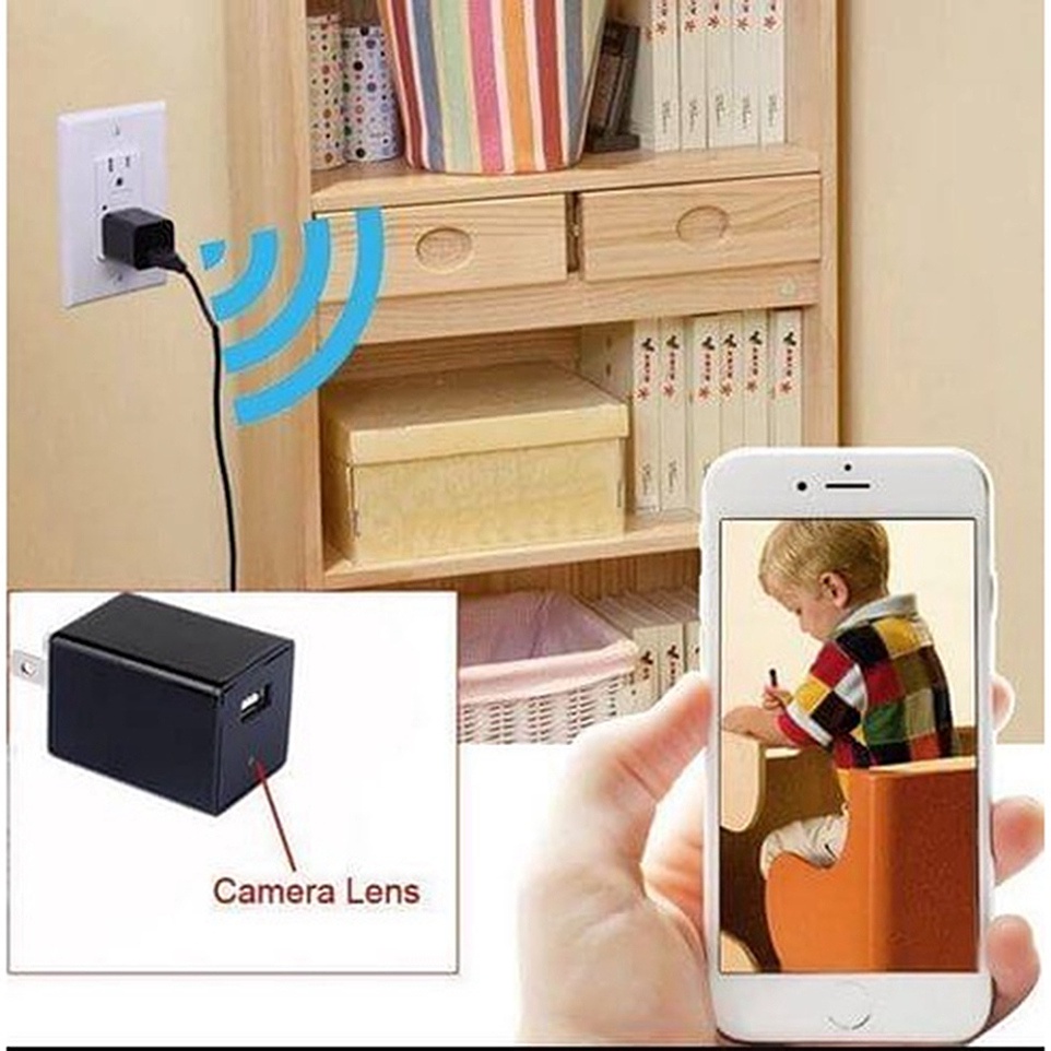 Camera giám sát wifi mini dạng củ sạc xem trực tiếp trên điện thoại, chất lượng video sắc nét 1080HD Tặng kèm thẻ nhớ 32 | BigBuy360 - bigbuy360.vn