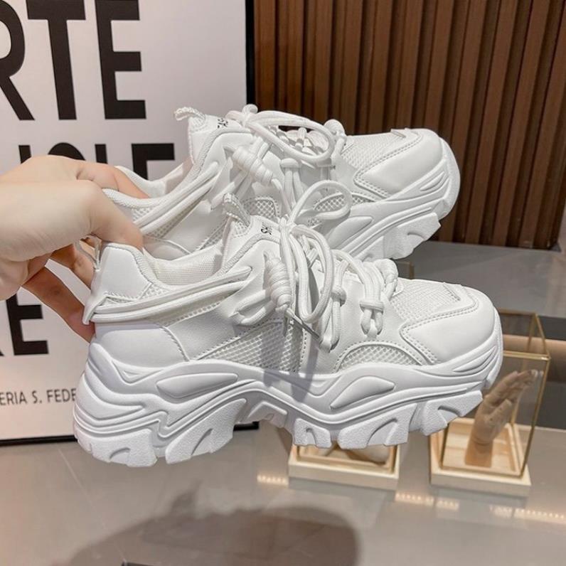 Giày nữ độn đế hàng quảng châu cao cấp đế độn 7cm fom chuẩn đế khâu siêu êm chân dễ phối đồ hót trend 2022 size 36-40