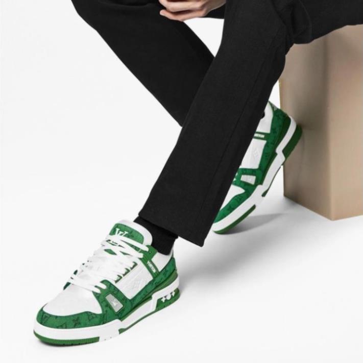 Giày LV Trainer, Louis Vuitton Trainer Black White, Giày LV Louis Vuitton HÀNG CAO CẤP