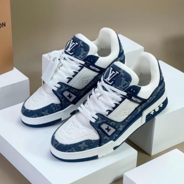 Giày LV Trainer, Louis Vuitton Trainer Black White, Giày LV Louis Vuitton HÀNG CAO CẤP