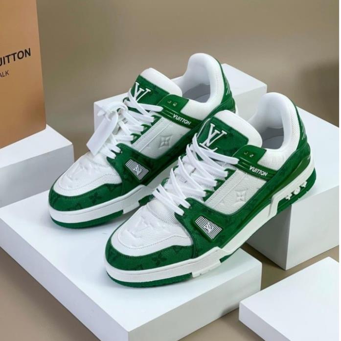 Giày LV Trainer, Louis Vuitton Trainer Black White, Giày LV Louis Vuitton HÀNG CAO CẤP