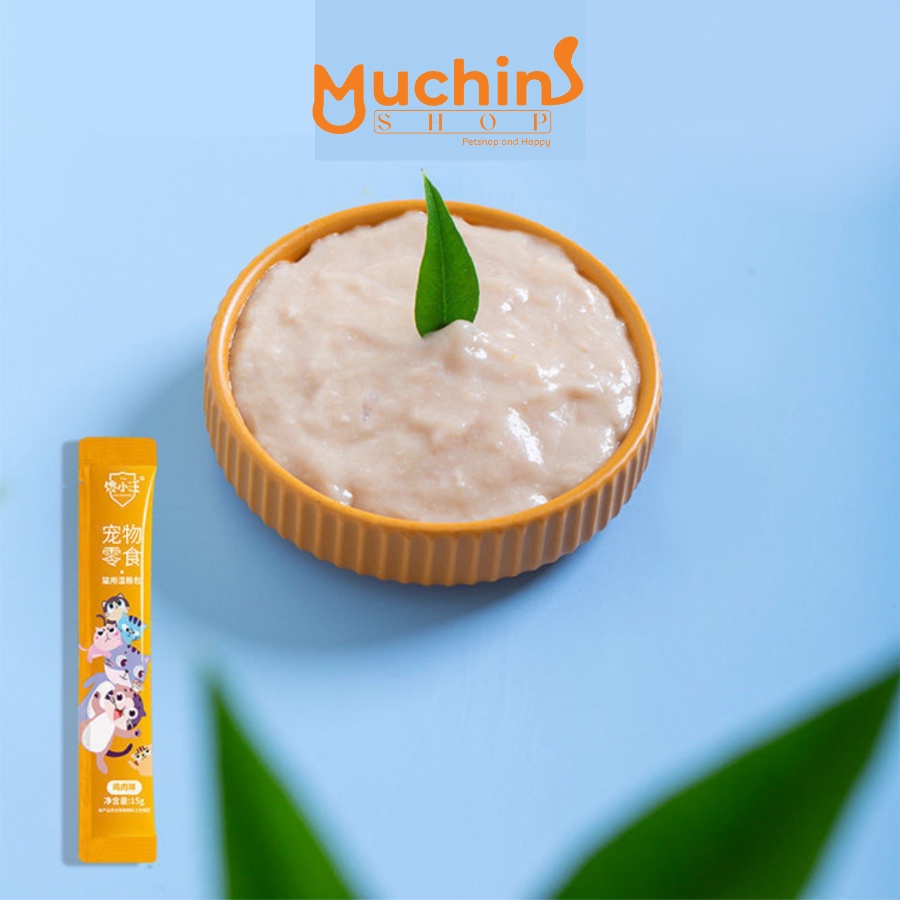 Combo 100 thanh súp thưởng Ciaowang cho mèo thanh 15g - Súp thưởng Ciaowang thơm ngon bổ dưỡng | Muchinshop
