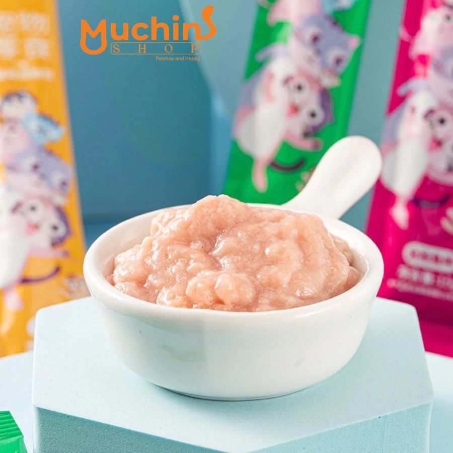 Combo 100 thanh súp thưởng Ciaowang cho mèo thanh 15g - Súp thưởng Ciaowang thơm ngon bổ dưỡng | Muchinshop