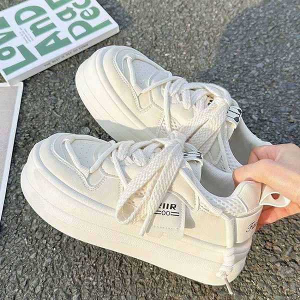 Giày sneaker nữ giày thể thao đầu to dễ phối dây giày đế dày