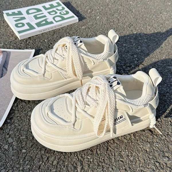 Giày sneaker nữ giày thể thao đầu to dễ phối dây giày đế dày