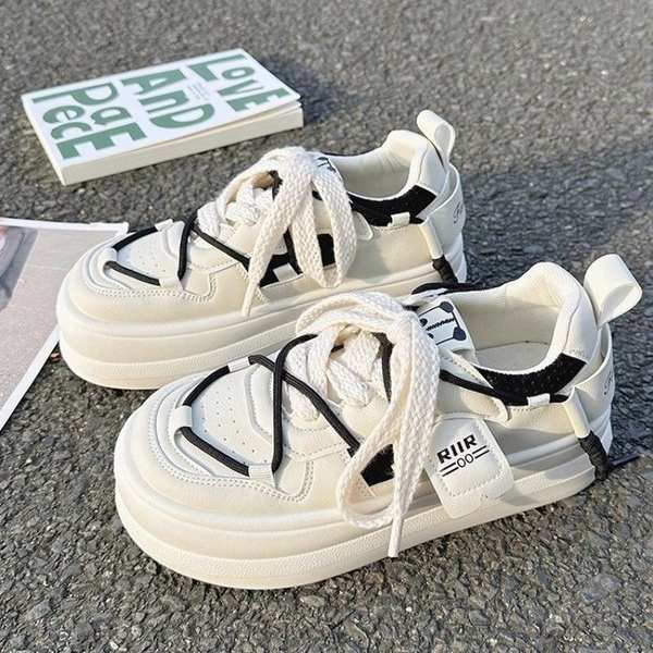 Giày sneaker nữ giày thể thao đầu to dễ phối dây giày đế dày