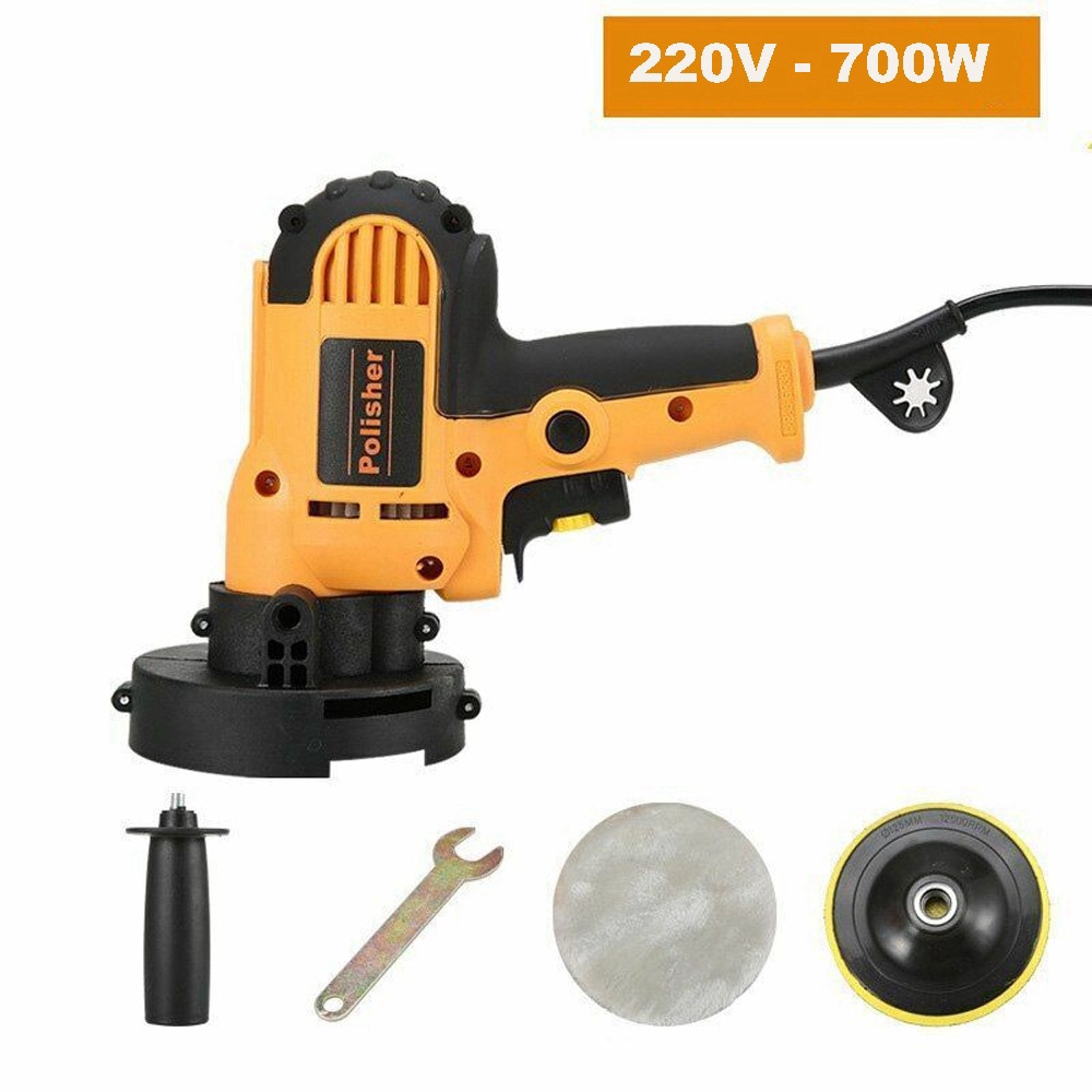 Hàng mới nhất Giá tận gốc - xả kho Máy đánh bóng xe ô tô cầm tay bằng điện sáp dùng kèm phớt đánh bóng tự làm đẹp cho xe