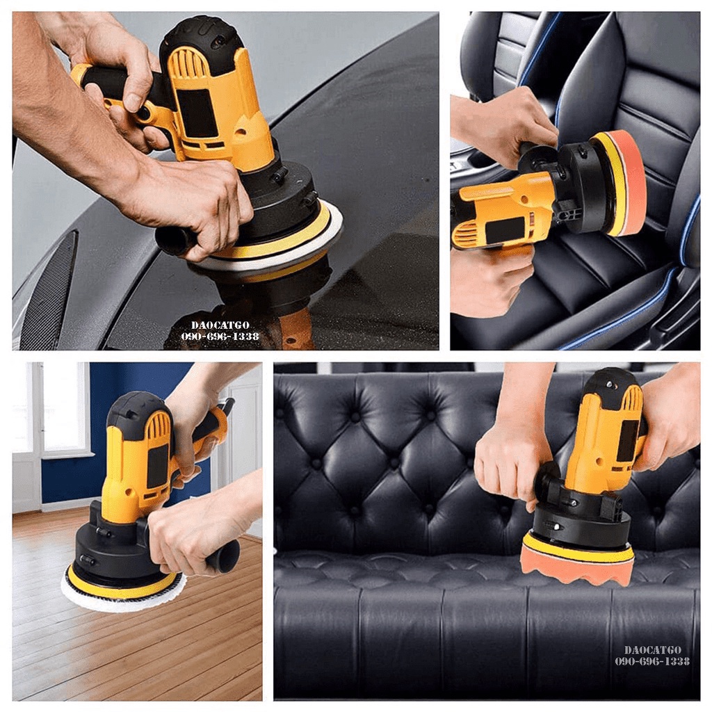 Hàng mới nhất Giá tận gốc - xả kho Máy đánh bóng xe ô tô cầm tay bằng điện sáp dùng kèm phớt đánh bóng tự làm đẹp cho xe