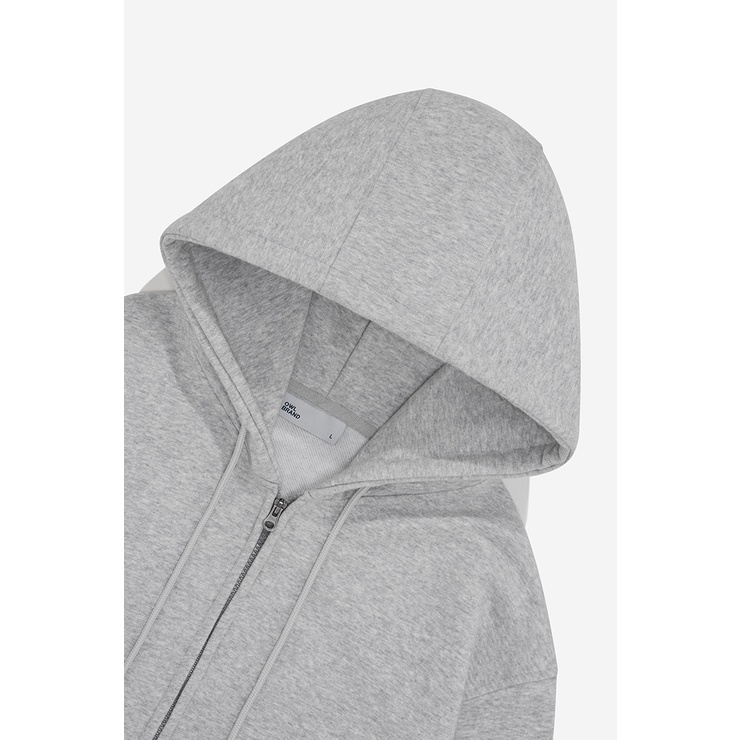 Áo Zipper Hoodie Owlbrand Logo/Grey