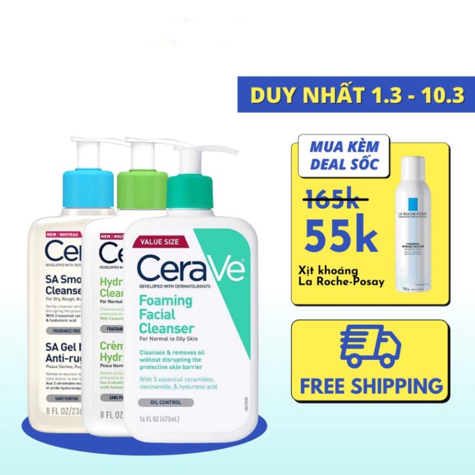 Sữa Rửa Mặt Cerave 236Ml Cho Da Dầu - Da Mụn - Da Khô | BigBuy360 - bigbuy360.vn