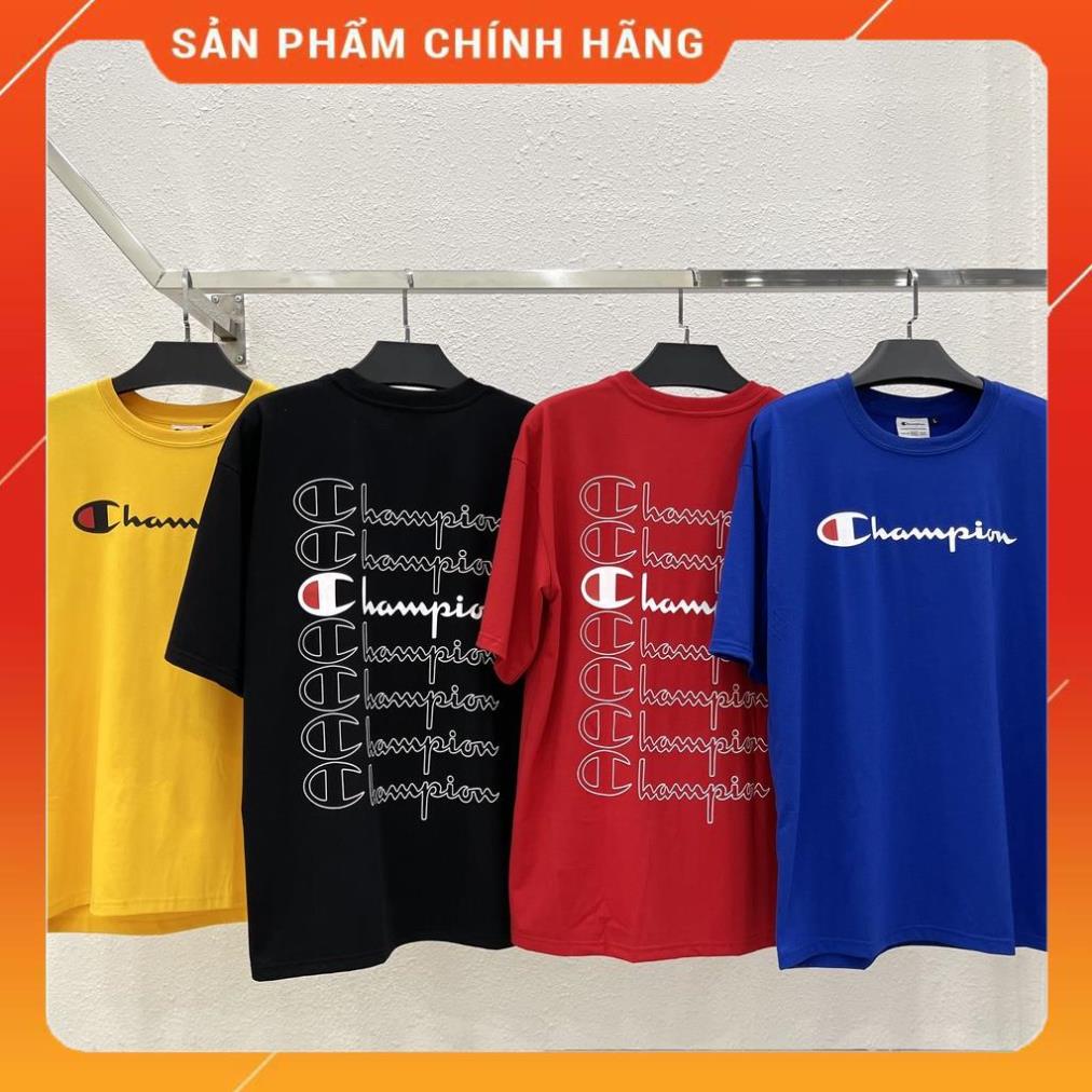 [Freeship] Áo thun Champion graphic áo thun nam nữ Champion GRAPHIC TEE chất cotton cao cấp Hàng Chính Hãng