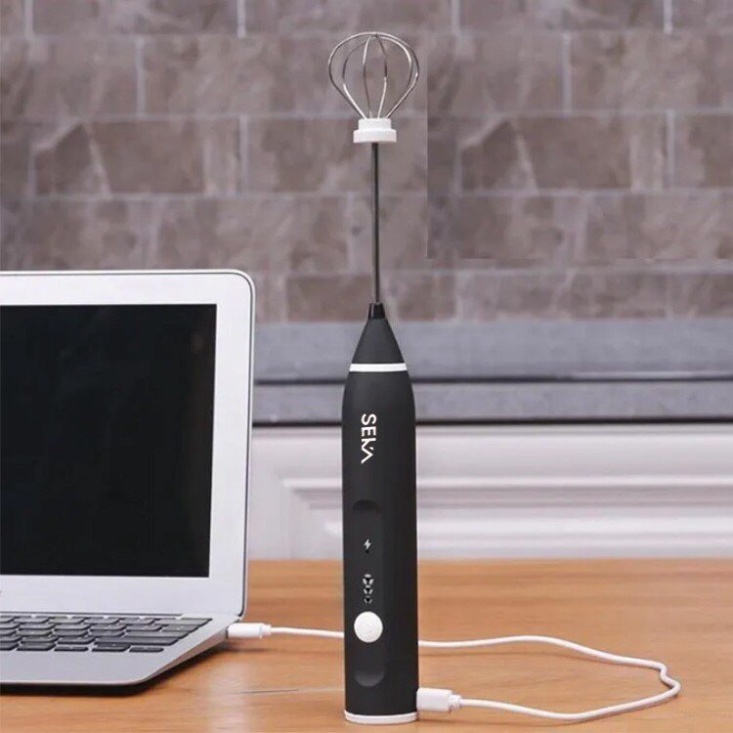 Máy tạo bọt cà phê, SEKA đánh trứng cầm tay mini không dây đa năng 3 chế độ ...