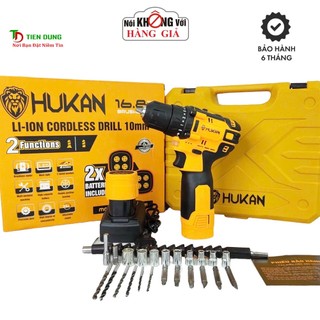 Máy Khoan Dùng Pin 16.8V Hukan HK-XC5 Không Chổi Than Tặng Bộ Phụ Kiện 24 Chi Tiết