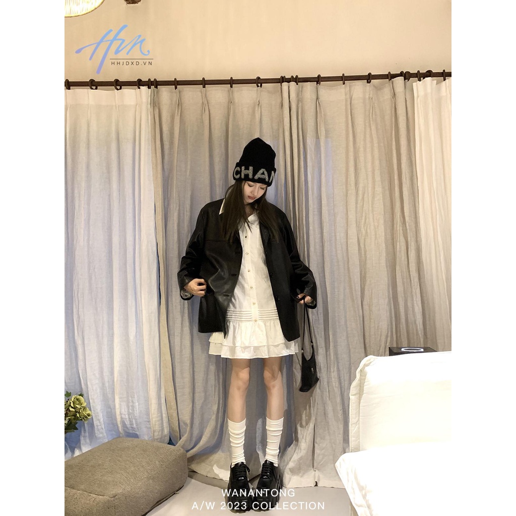 Đầm Sơ Mi Xếp Ly Thiết Kế Xinh Xắn Nữ Tính