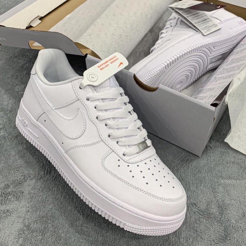 Giày Nike_Trắng AF1 Nam Nữ, Giày Thể Thao Air Force 1 Full Trắng Hàng Đẹp Full Box Bill