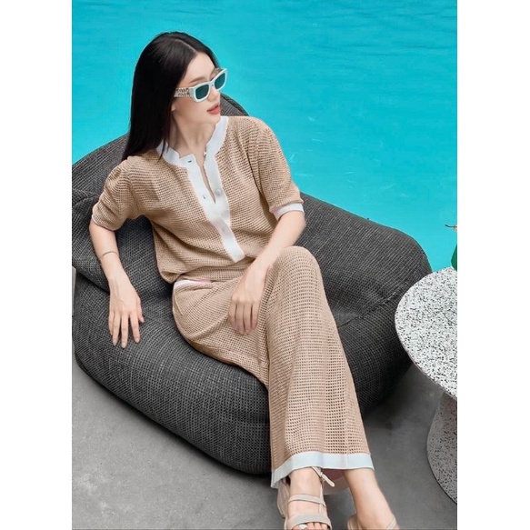 SET LEN DỆT MÙA THU ÁO + CHÂN VÁY MIDI