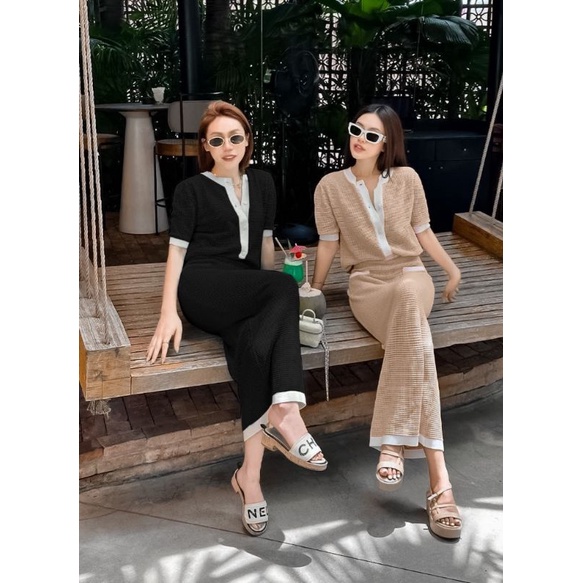 SET LEN DỆT MÙA THU ÁO + CHÂN VÁY MIDI