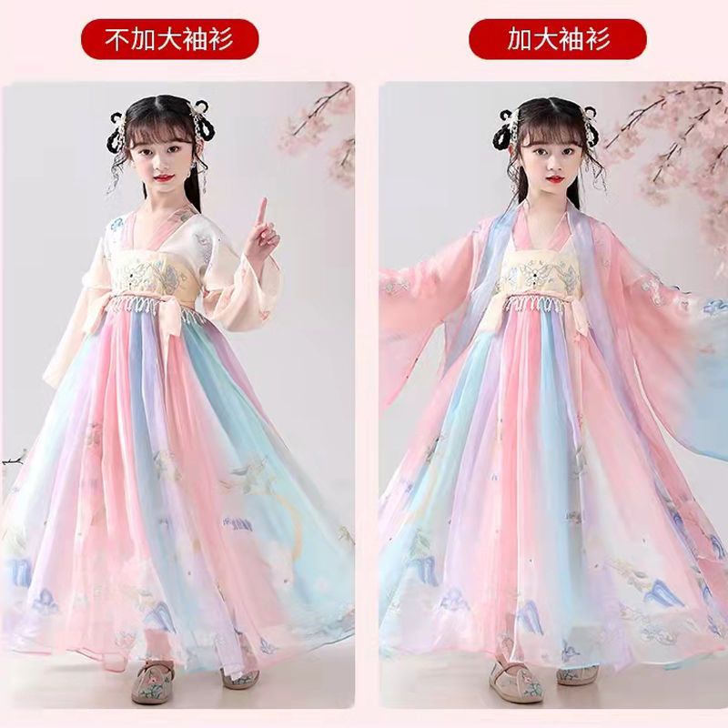 Đầm Hán Phục Phong Cách Trung Hoa Mới Cho Bé Gái