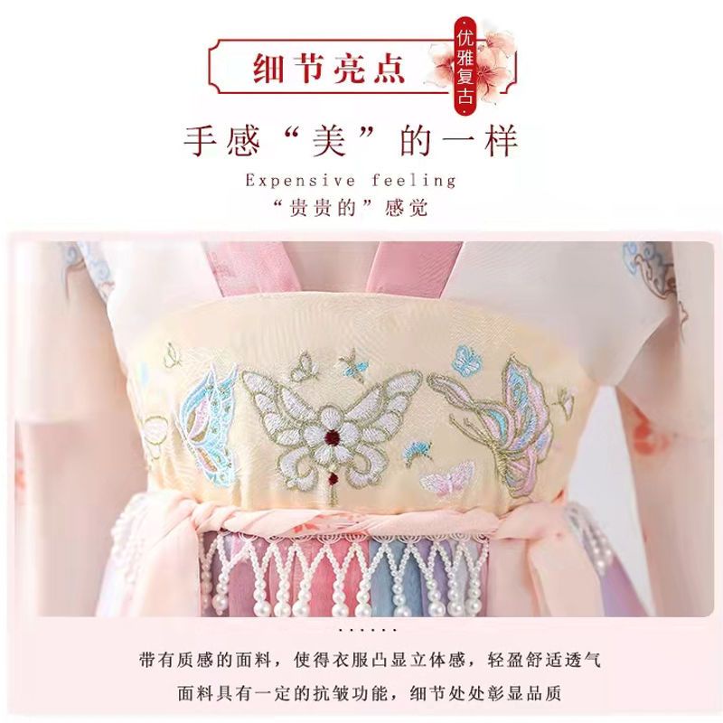 Đầm Hán Phục Phong Cách Trung Hoa Mới Cho Bé Gái