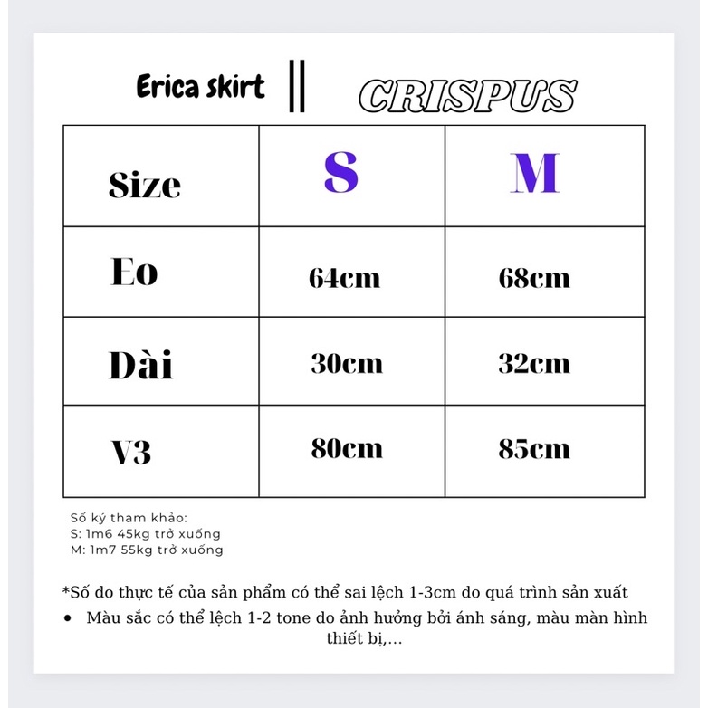 Chân váy túi hộp 𝐄𝐫𝐢𝐜𝐚 𝐬𝐤𝐢𝐫𝐭