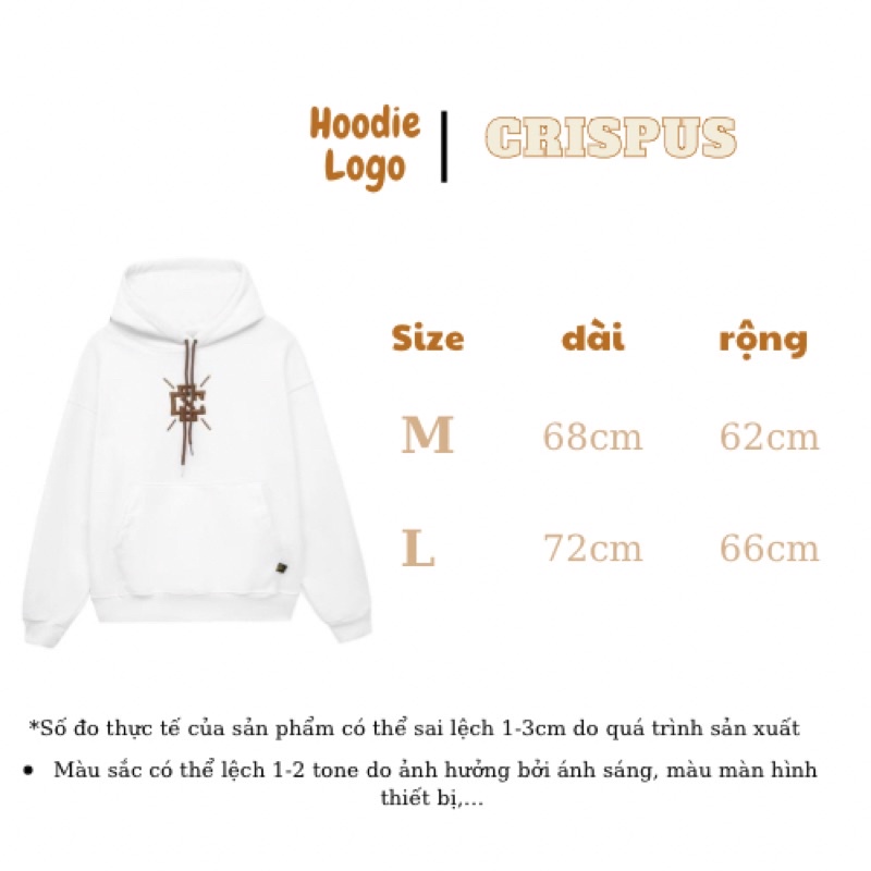 ÁO HOODIE LOGO TRẮNG