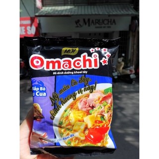 Mì Omachi Sợi Khoai Tây Vị Lẩu Bắp Bò Riêu Cua/ Sườn/Bò Hầm Gói 80g