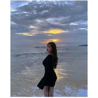 [ CHUBBY BIGSIZE ] SET ĐẦM CHÉO VAI KÈM BRA BIGSIZE
