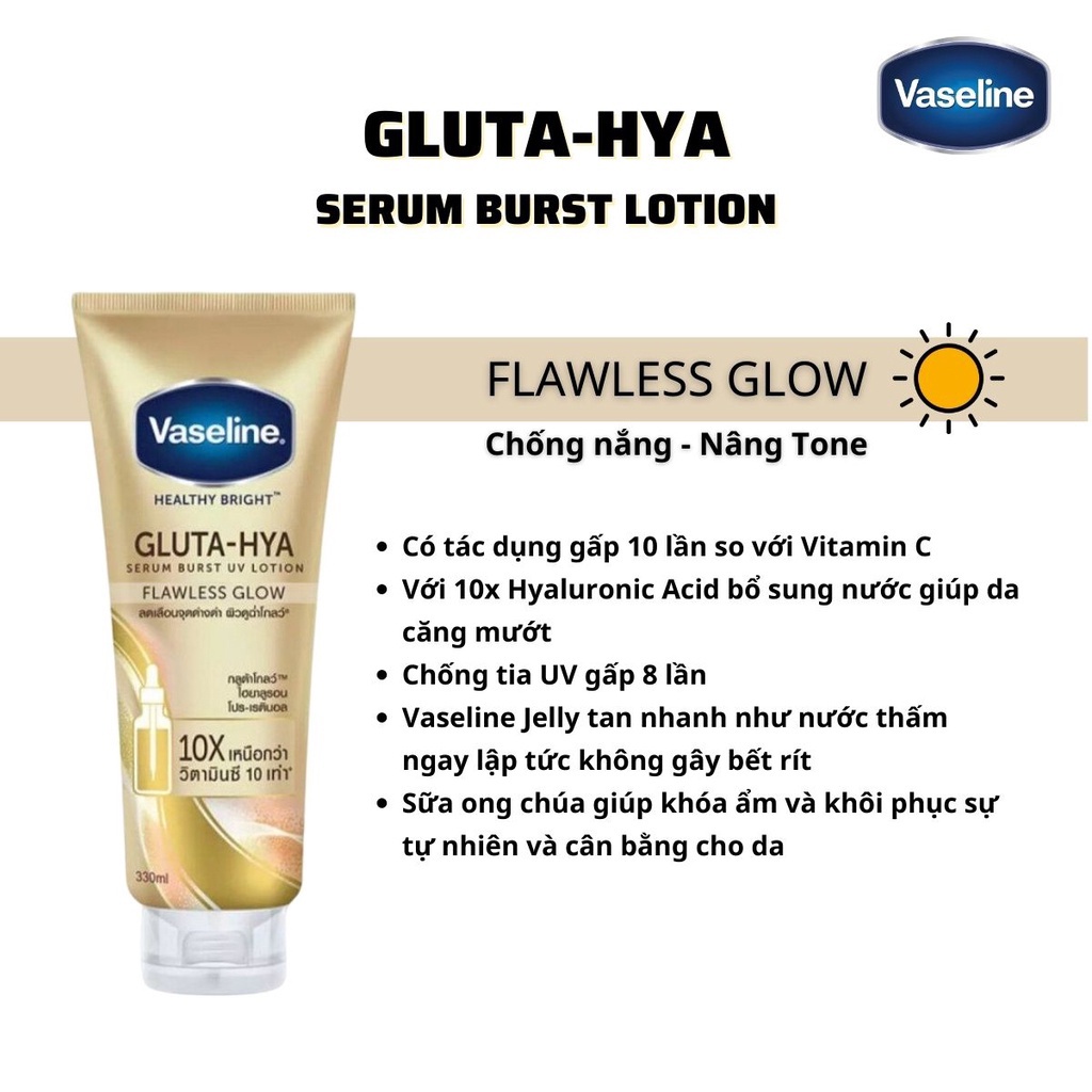 Dưỡng trắng body VASELINE Hà Linh review