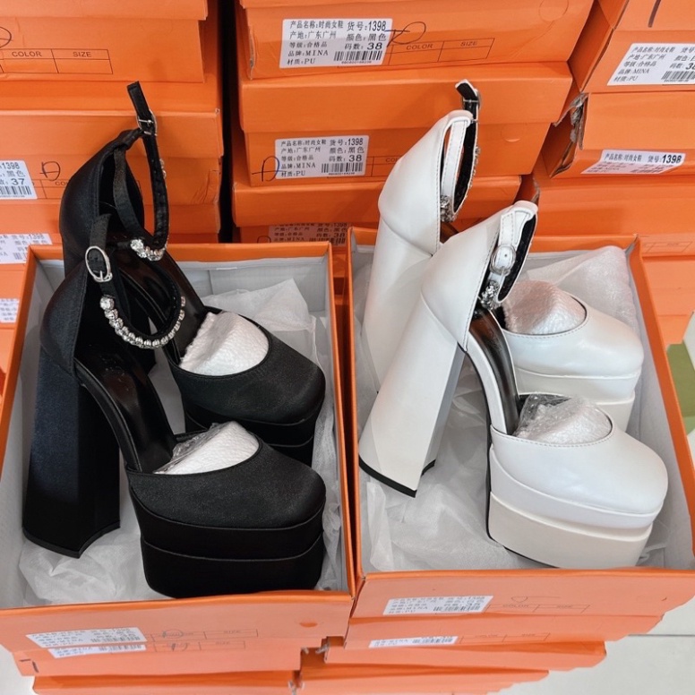 Giày gót đúp  đúp 2 tầng  siêu hót