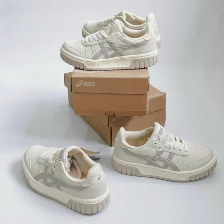 Giày Thể Thao Asics.Court MZ Kem Đen Và Kem Xám Hàng Hot Trend 2023