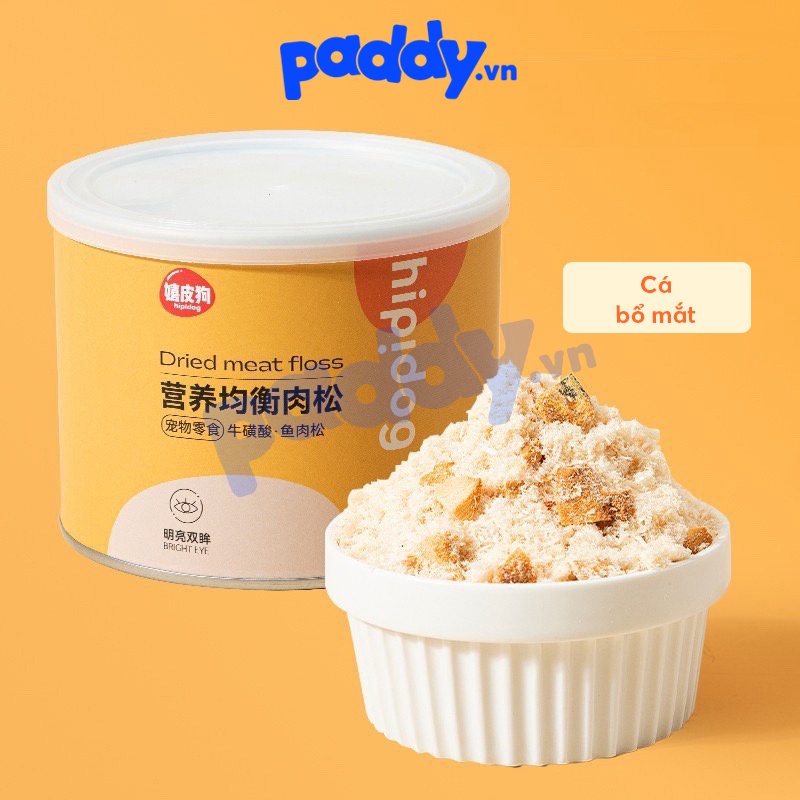 Hàng mới nhất Chà Bông Ruốc Gà Cho Chó Mèo Hipidog 100g