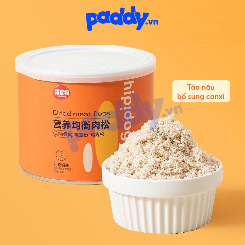 Hàng mới nhất Chà Bông Ruốc Gà Cho Chó Mèo Hipidog 100g
