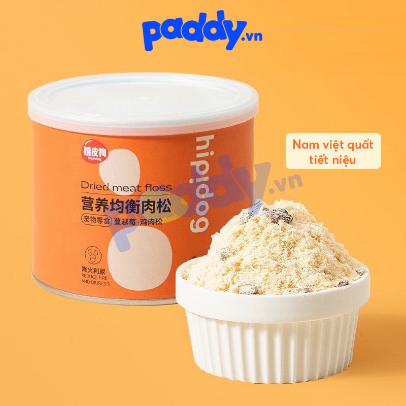 Hàng mới nhất Chà Bông Ruốc Gà Cho Chó Mèo Hipidog 100g