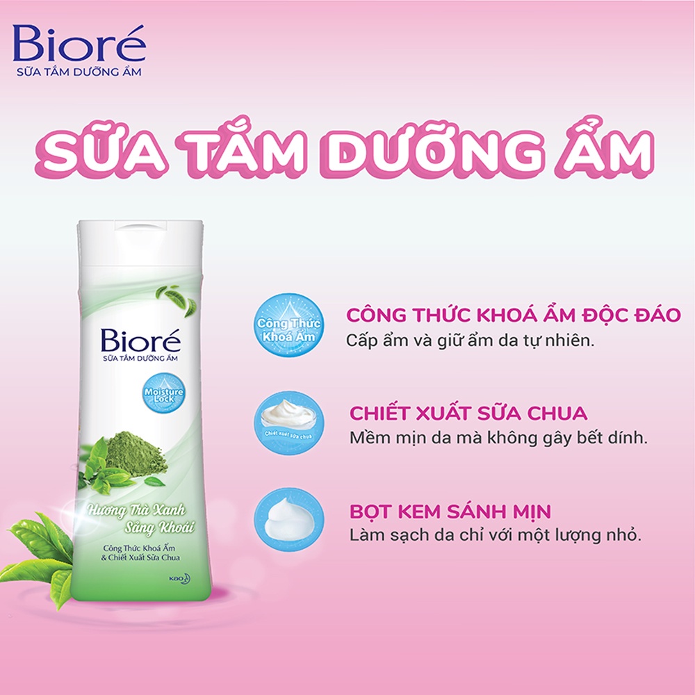 Sữa tắm Bioré Dưỡng Ẩm Hương 530g tặng 1 chai 200g