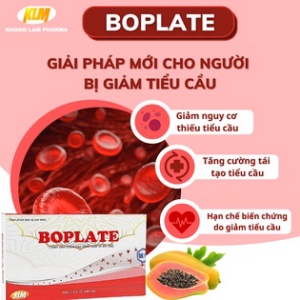 Boplate hộp 20 viên nén Santex tăng cường tái tạo tiểu cầu