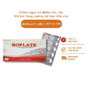 Boplate hộp 20 viên nén Santex tăng cường tái tạo tiểu cầu