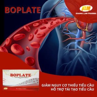 Boplate hộp 20 viên nén Santex tăng cường tái tạo tiểu cầu
