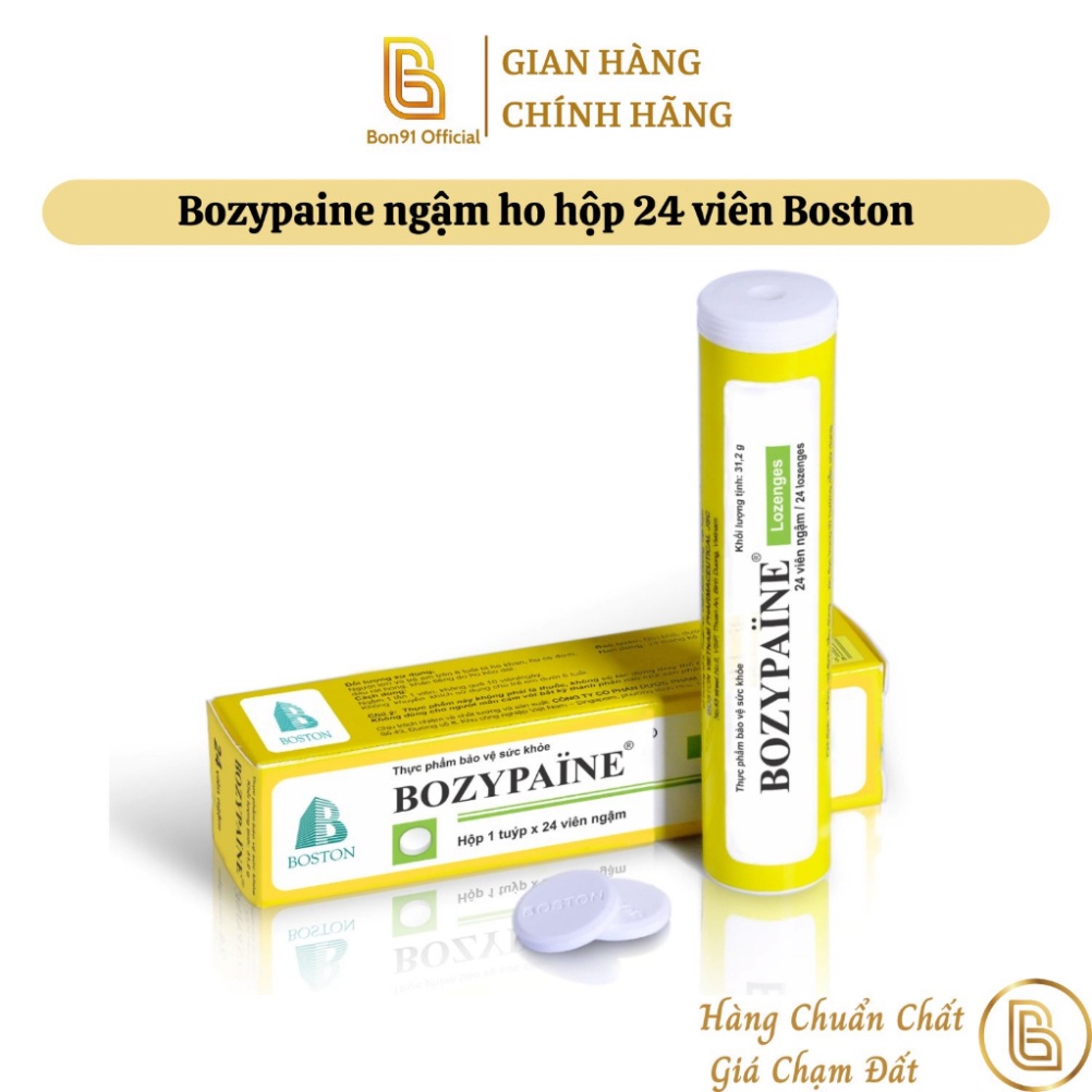 Bozypaine ngậm ho hộp 24 viên Boston