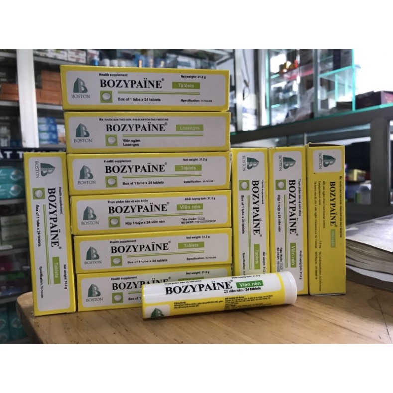 Bozypaine ngậm ho hộp 24 viên Boston
