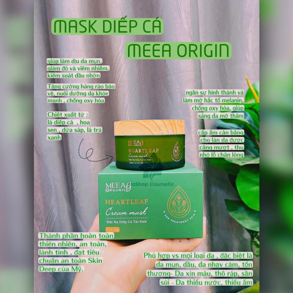 Mặt nạ diếp cá tái sinh MEEA ORGANIC - Mask diếp cá dưỡng trắng da se khít lỗ chân lông | BigBuy360 - bigbuy360.vn