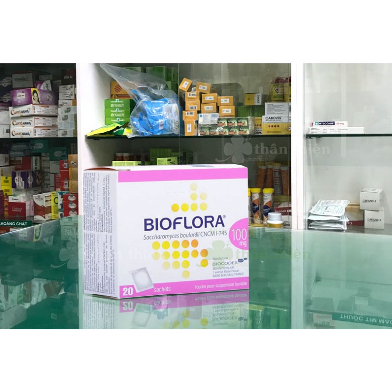 Men vi sinh Bioflora Saccharomyces Boulardii 100mg hộp 20 gói Pháp hỗ trợ tiêu hóa