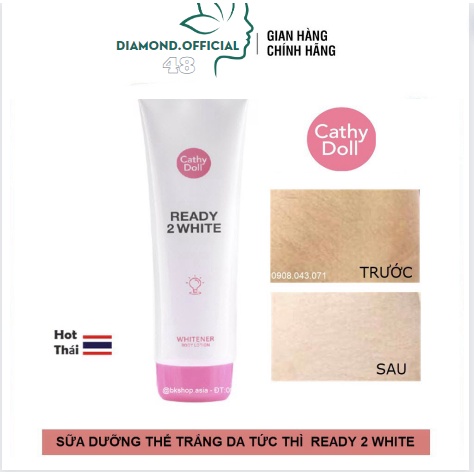 Sữa dưỡng thể trắng da Cathy Doll Ready 2 White Whitener Body Lotion 150ml