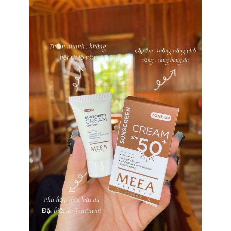 Hàng mới nhất - Kem chống nắng mini Meea Sunscreen Cream spf50