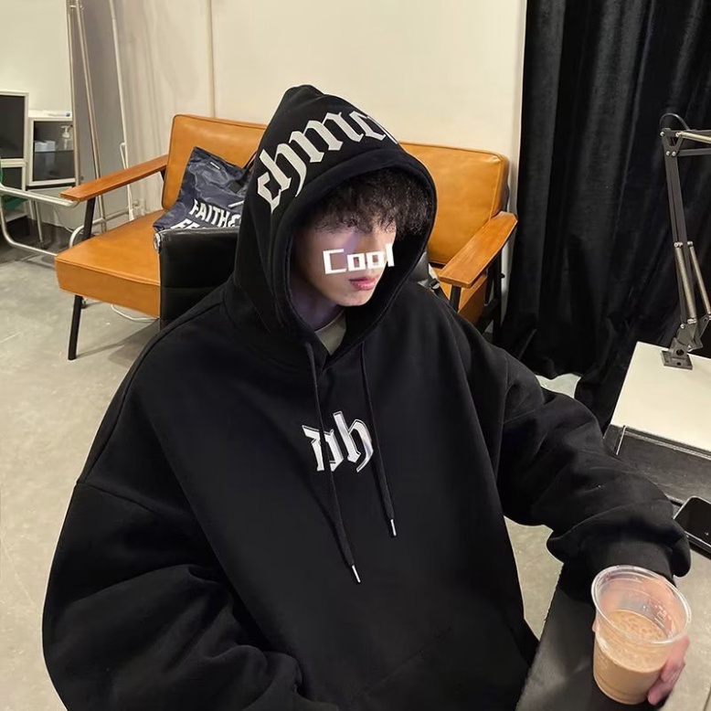 Áo Hoodie,Áo Nỉ Hoạ Tiết Mũ Chữ Thái Unisex Nam Nữ