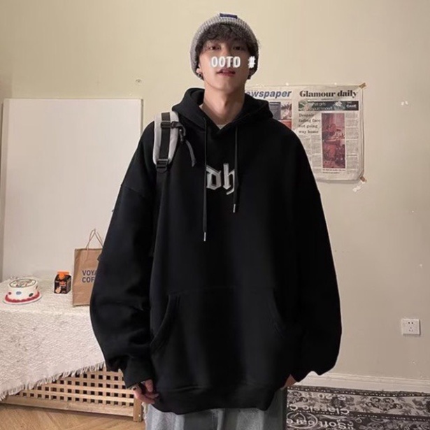 Áo Hoodie,Áo Nỉ Hoạ Tiết Mũ Chữ Thái Unisex Nam Nữ
