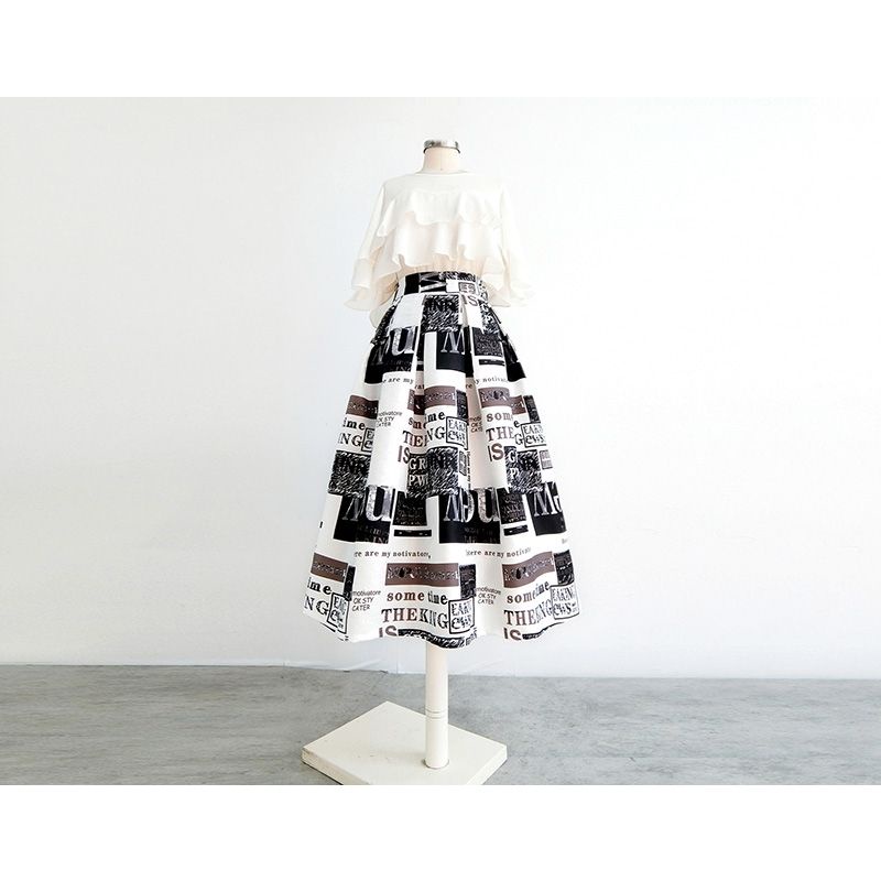 Chân Váy Xòe Lưng Cao Bằng Vải Bông 35% Thời Trang Xuân Hè Hàng Mới Dành Cho Bạn Nữ