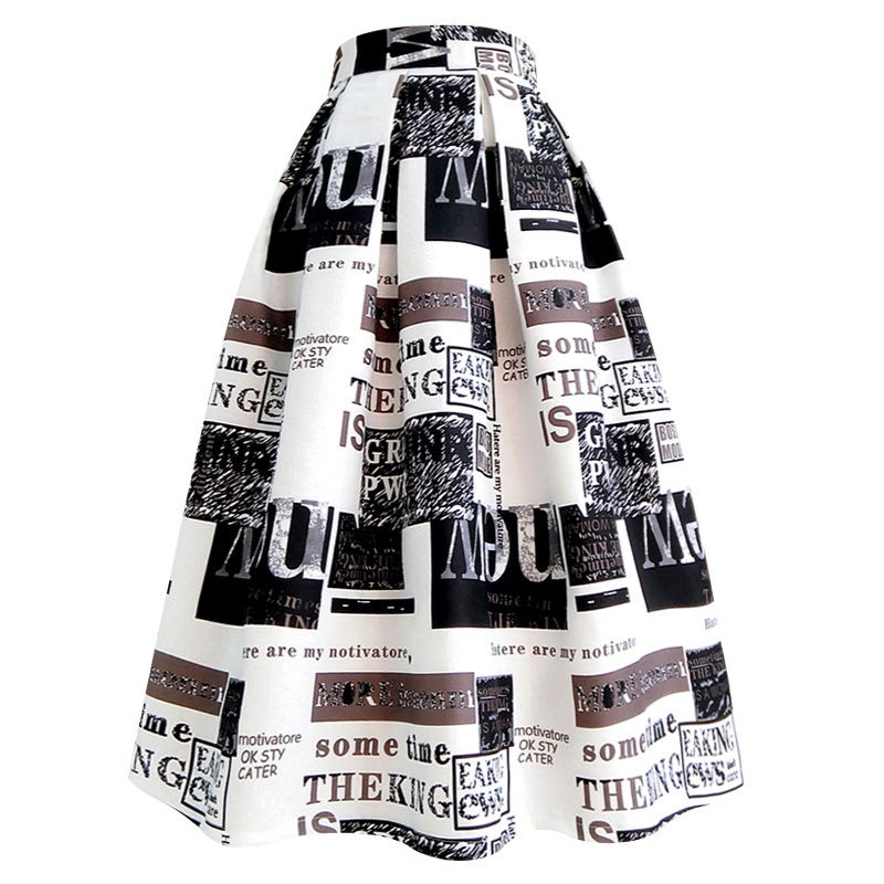 Chân Váy Xòe Lưng Cao Bằng Vải Bông 35% Thời Trang Xuân Hè Hàng Mới Dành Cho Bạn Nữ