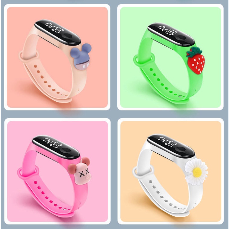 ĐỒNG HỒ ĐIỆN TỬ CÓ ĐÈN LED - GÀ TRỨNG NGẪU NHIÊN - QUÀ TẶNG CHO BÉ